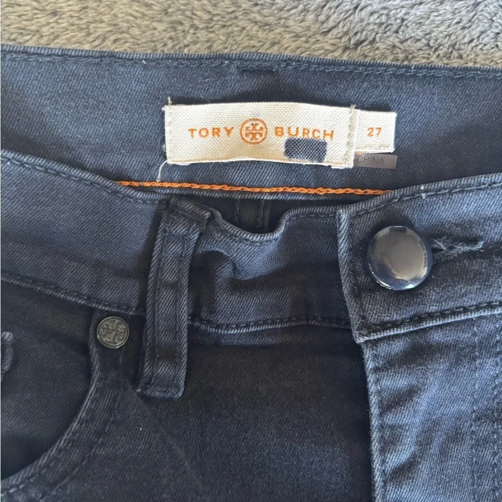 Tory Burch 5-pocket Style Jeans in Dark Blue Size 27